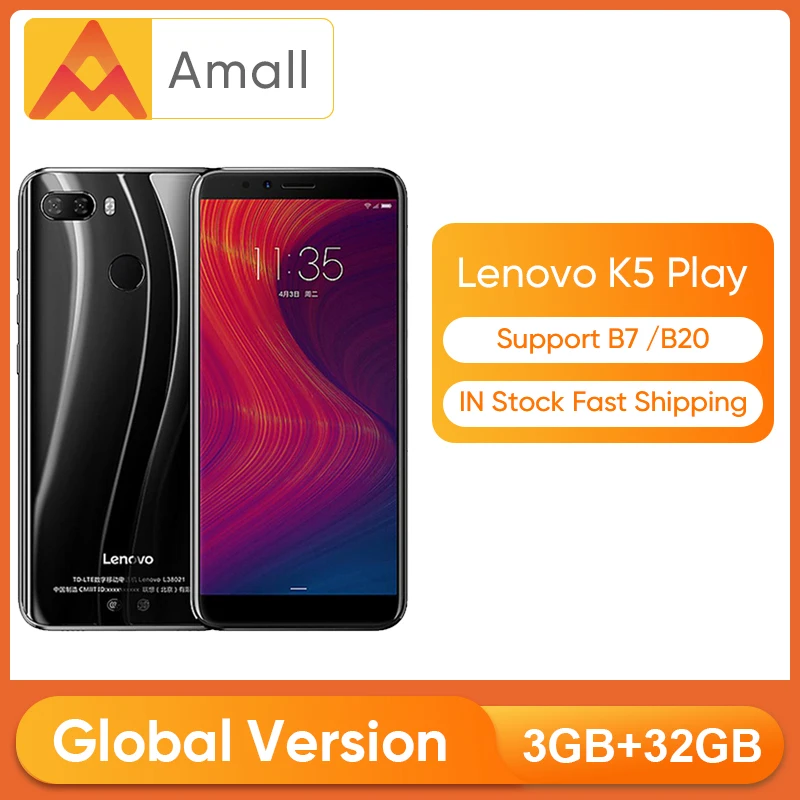 Lenovo K5 Play смартфон с 5 7-дюймовым дисплеем восьмиядерным процессором Snapdragon 430 ОЗУ 3