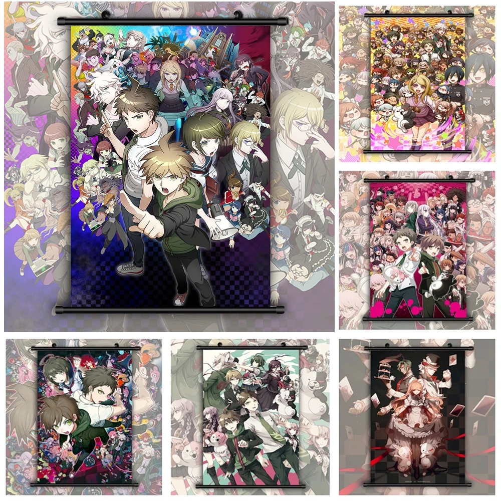 

Super Danganronpa V3 Ouma Kokichi Komaeda Nagito Anime Manga HD Print Wall Poster Scroll