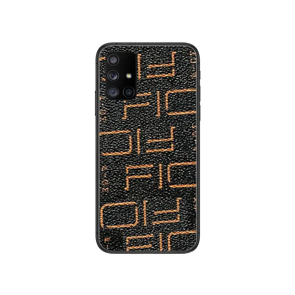 

Luxury Geometric Lattice Pattern Phone Case Hull For Samsung Galaxy A 50 51 20 71 70 40 30 10 80 E 5G S Black Shell Art Cell Co