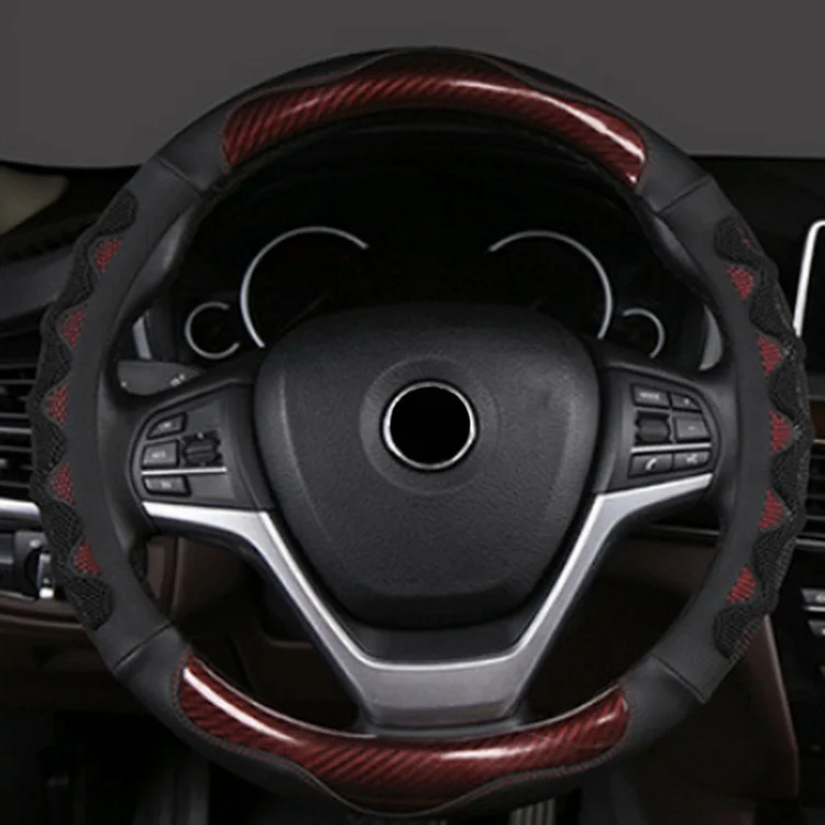 Чехол рулевого колеса автомобиля износостойкий кожаный пластиковый прочный