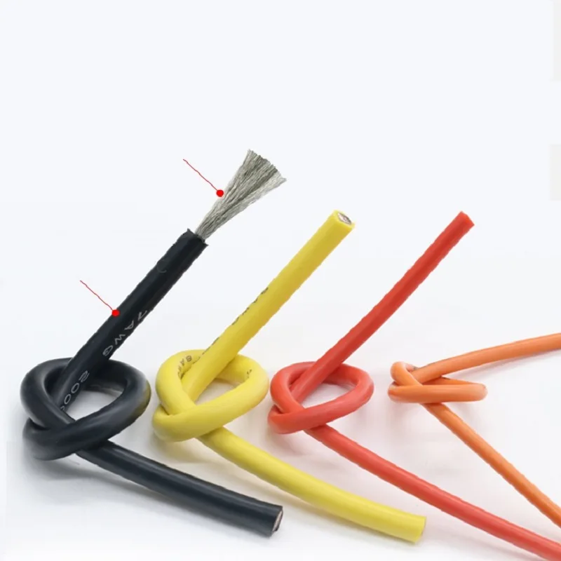 30AWG Мягкие силиконовые провода кабели RC высокой температуры луженая медь 5/10