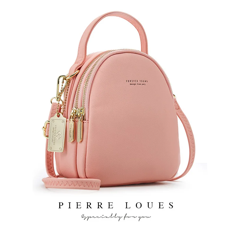 Женский мини-рюкзак из искусственной кожи мягкий маленький Многофункциональный