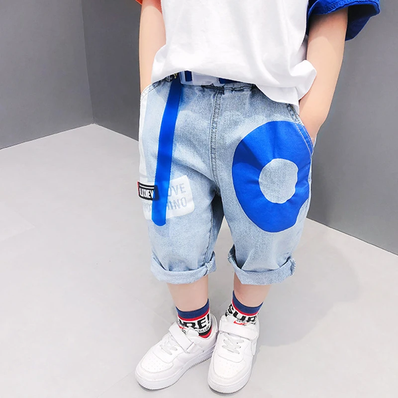 Детские летние джинсовые шорты высокого качества повседневные хлопковые рваные