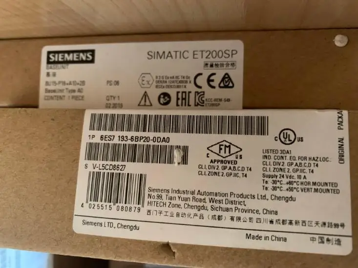 

6ES7193-6BP20-0DA0 6ES7 193-6BP20-0DA0 {Шанхайский склад пятно} новый оригинальный гарантия 1 год