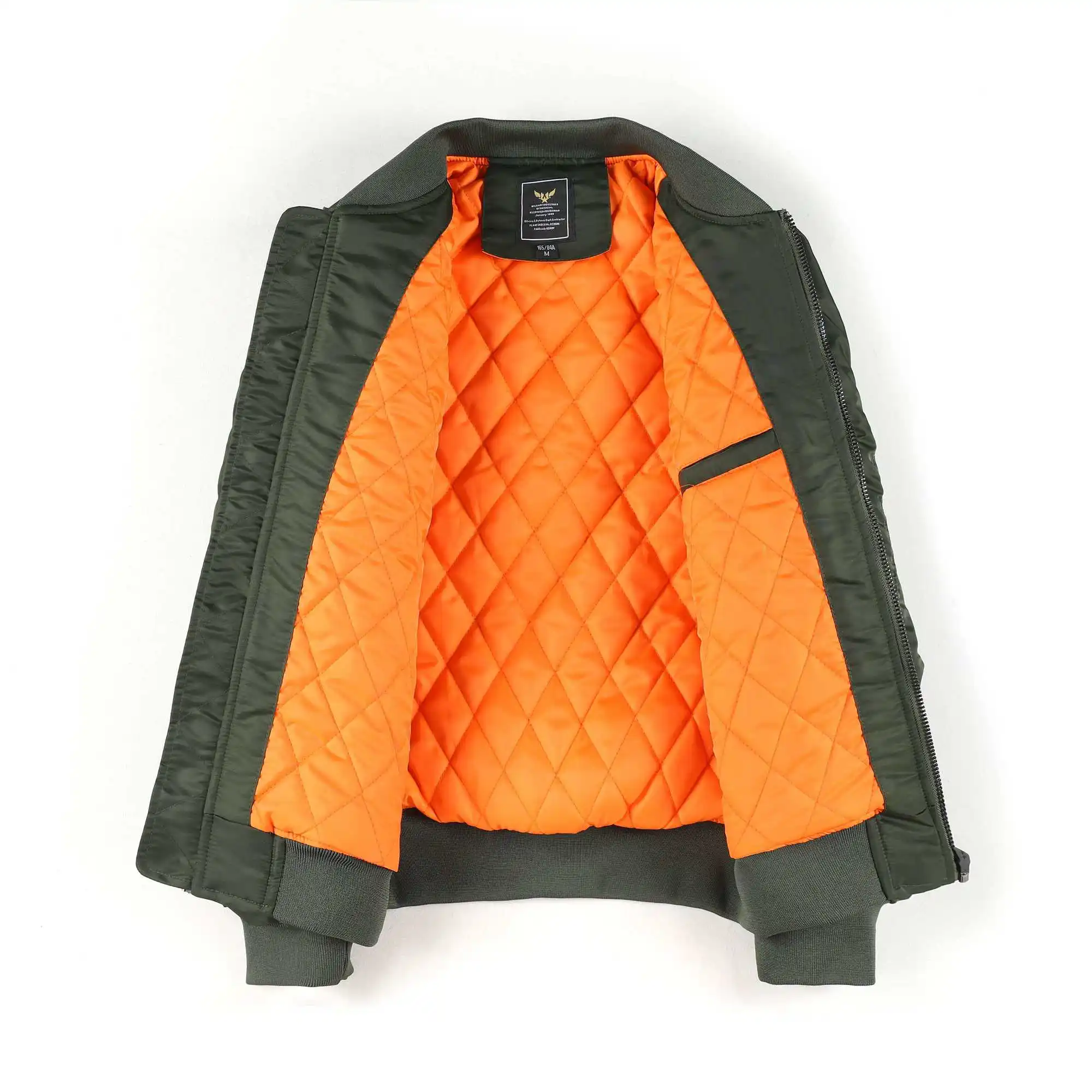 

Unisex Winter Baseball Jackets Classic Padded Quilting MA1 Flight Bomber Mens Jacket