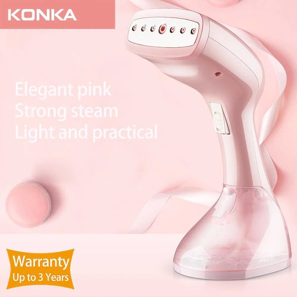 

KONKA Handheld Steamer 1500W Powerful Garment Steamer Portable 15 Seconds Fast-Heat Steam Iron Ironing Machine for Home Travel