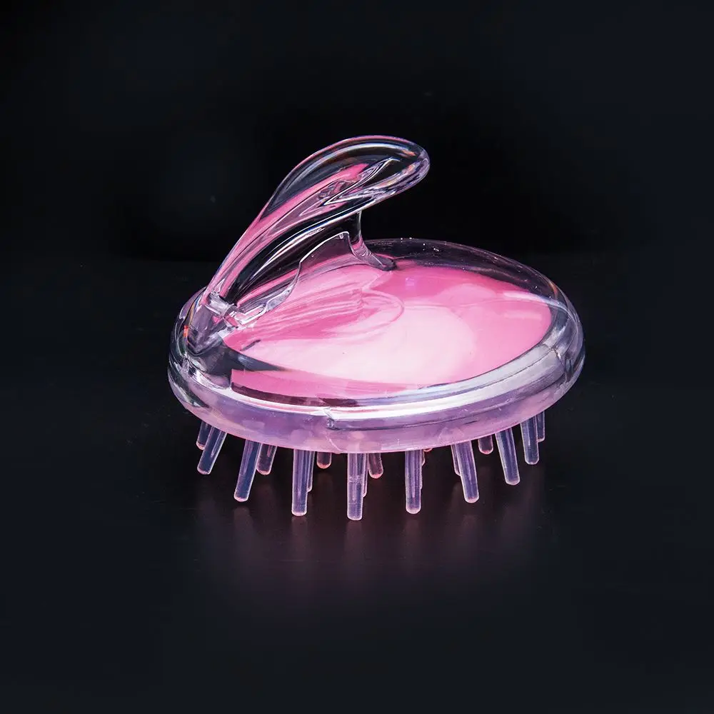 

Scalp Massage Brush Cute Durable Silicone Hair Comb Body Cleaning Massage Tool Creative Transpant Shampoo Bath Shower Brush