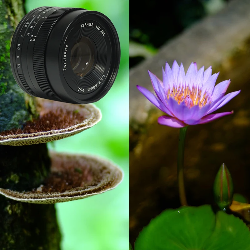 7artisans 50 мм f1.8 портретный объектив с широкой диафрагмой и Камера Объектив Ручная