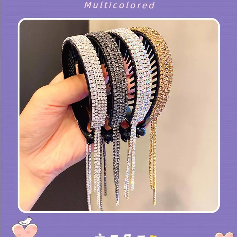 

Шпильки для волос со стразами в стиле знаменитостей INS, шарики, голова, артефакт, кисточка, Ханьская серия, лента для волос, конский хвост, жен...