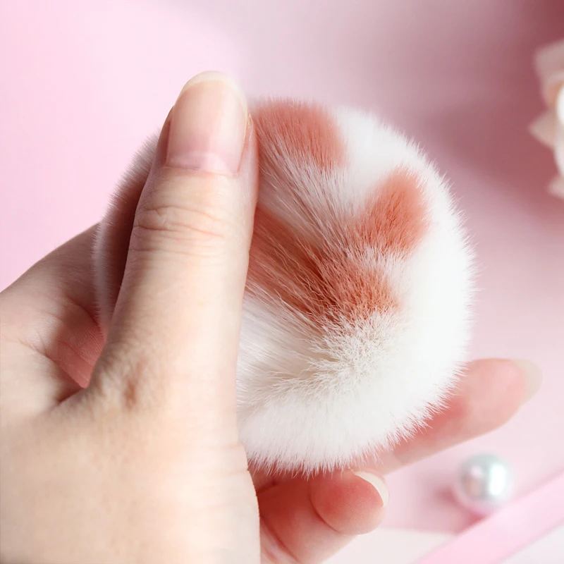 

Mini Cat Claw Makeup Brush Pink Soft Fiber Hair Blush Brushe Foundation Powder Brush Loose Powder Brush Cosmetics Make-up Brush