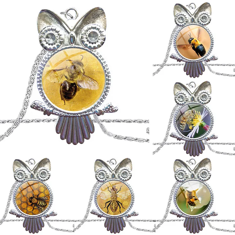 Ювелирные изделия Honey Bee модное массивное ожерелье стеклянные ожерелья подвески