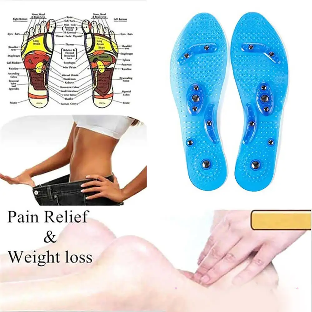 

Transparent Magnetic Insoles Massage Breathable Health Insoles Relieve Foot Pain Protectors Support Foot Care Pad