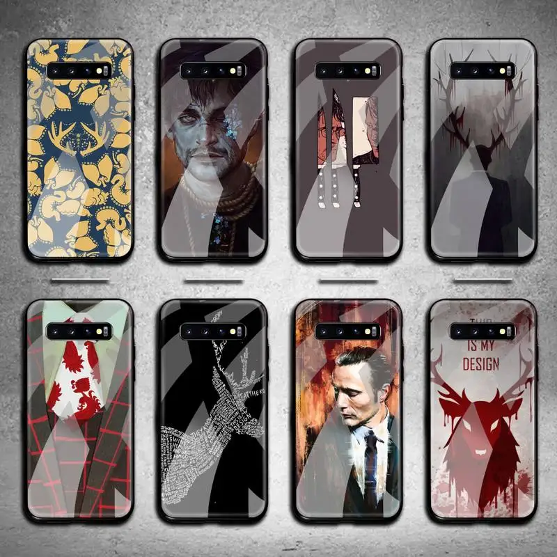 

Hannibal Phone Case Tempered Glass For Samsung S20 Plus S7 S8 S9 S10 Plus Note 8 9 10 Plus