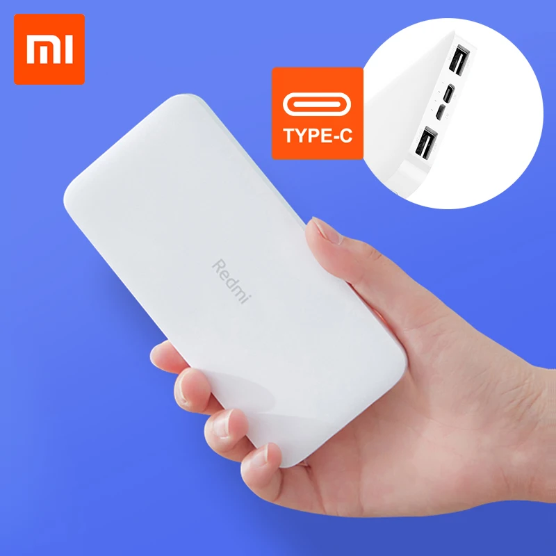 Внешний аккумулятор Xiaomi Redmi 10000 мАч портативный внешний с двойным выходом USB