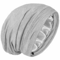 dry hairh cap satin silk lining hairdressing sleep breathable cap lazy wind hair protection patient adjustable hair care cap