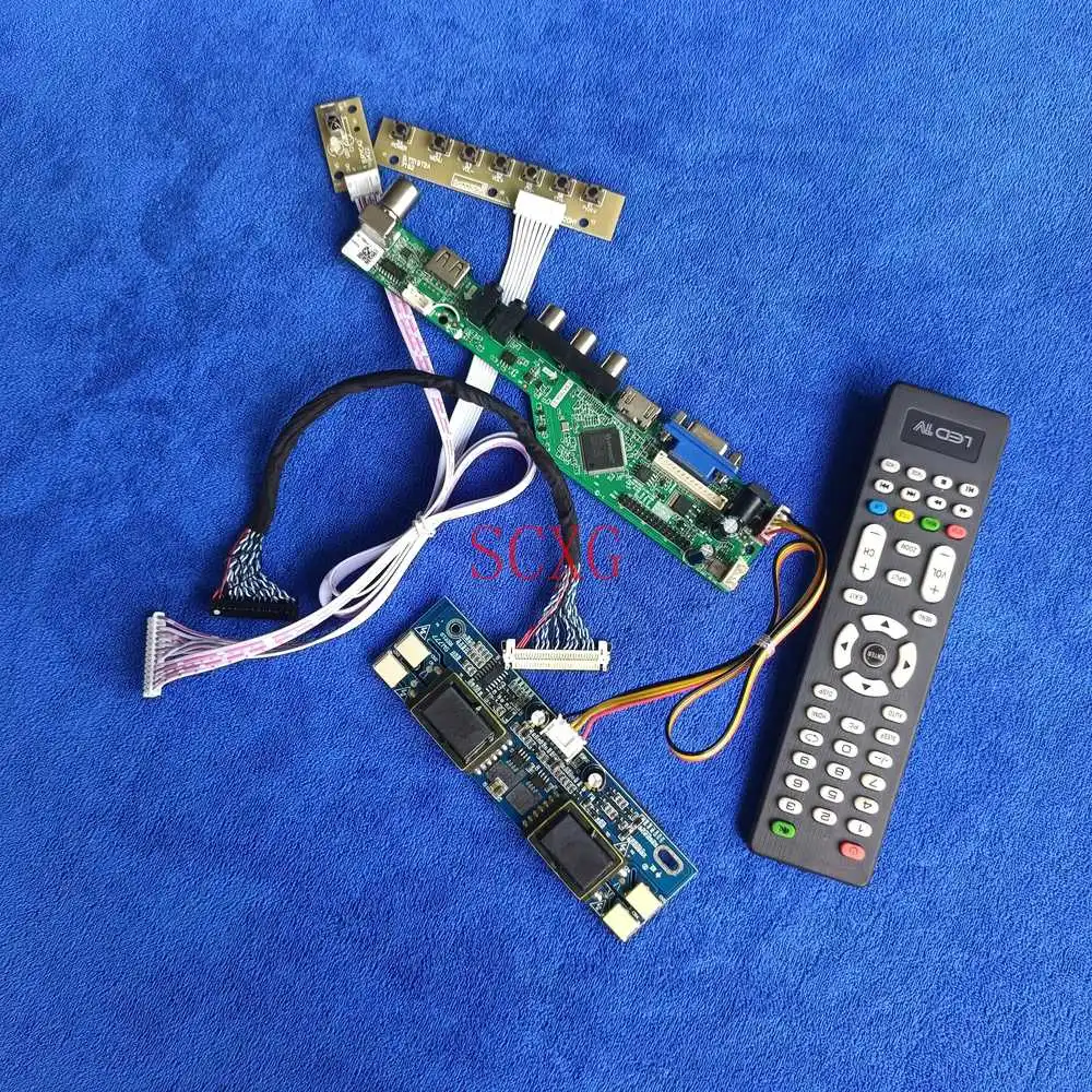 

USB VGA AV, совместимому с HDMI 4 дисплей CCFL привод доска 1680*1050 подходит CLAA201WA04/LM201WE3/LM201WE4/M201EW02 комплект 30-контактный LVDS аналоговый