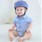 Шапка-шлем детская, хлопковая, с сеткой, для мальчиков и девочек