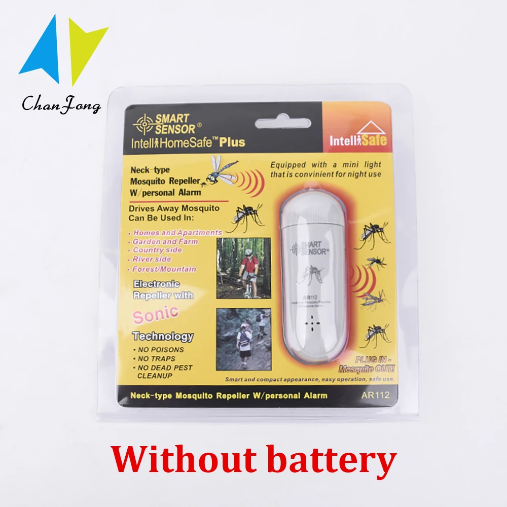 

ChanFong Ultrasonic Anti Mosquito Repellent Insect Repeller Neck-Type Mosquito Pepeller with Personal Alarm for Camping Hiking