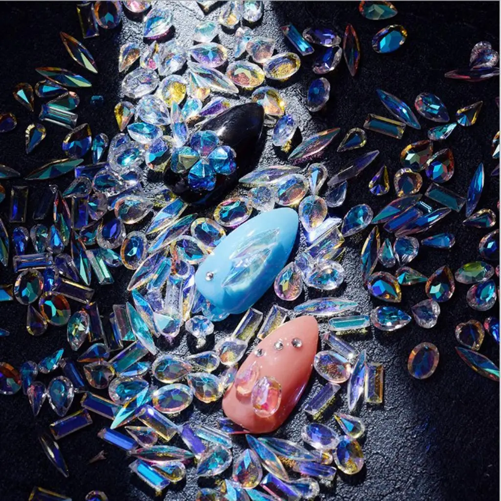 

120 Pcs / Bag Nail Decoration Nail Art Resin Simulation Diamond Shining