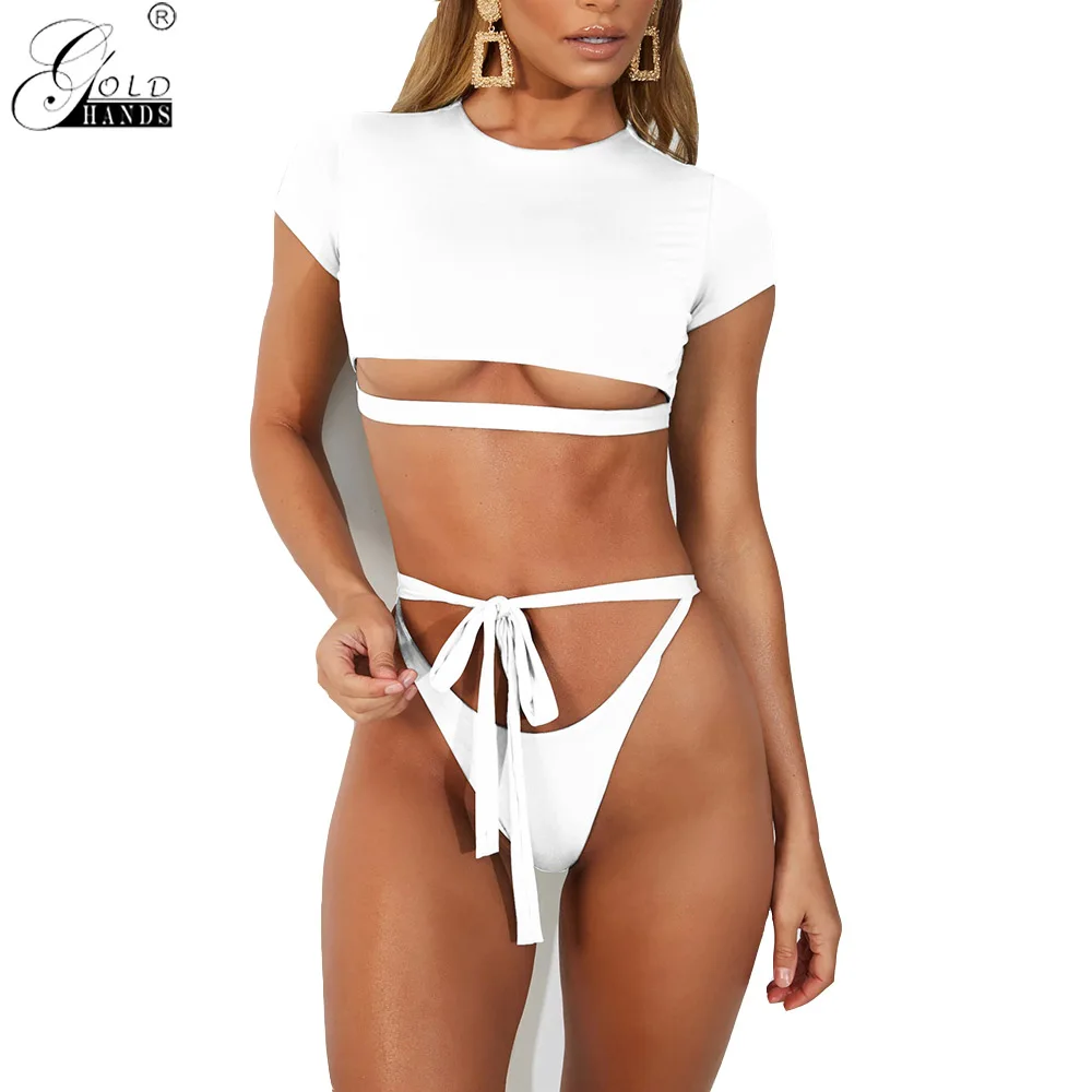 Женский купальник FDBRO купальный костюм с вырезами женские сексуальные стринги