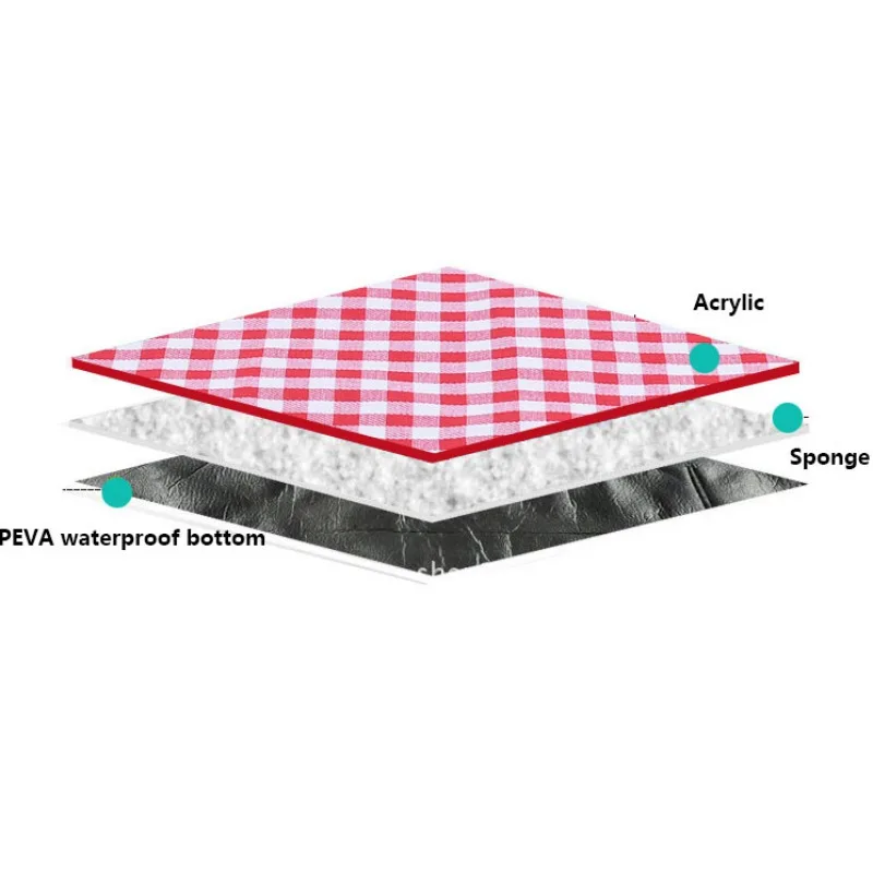 Camping Mat Waterproof Briefcase Folding Portable Outdoor Shape Moisture-proof Picnic Water Resistant Pad Blanket | Спорт и