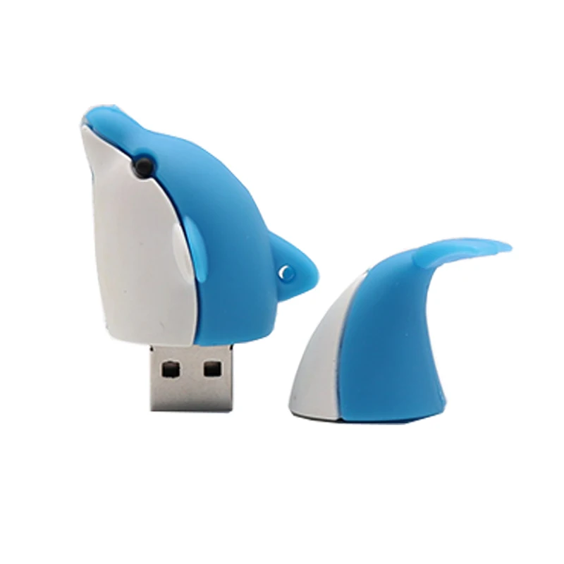 

High Speed 8GB 16GB 32GB 128GB Pendrive Cute Dolphin Flash Drive 64gb Shark Memory Pen Drive Usb Disk Creative Gift