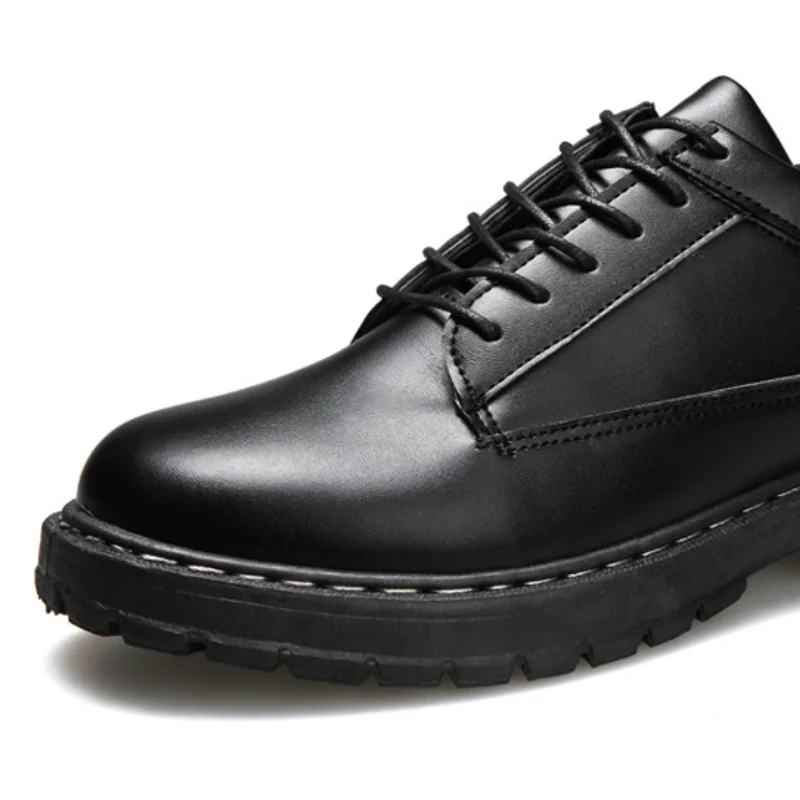 

2021 Spring Autumn New Casual Non-slip Leather Martin Boots Men Business Waterproof Shoe for Male Fashion Chic Men Leather Shoes
