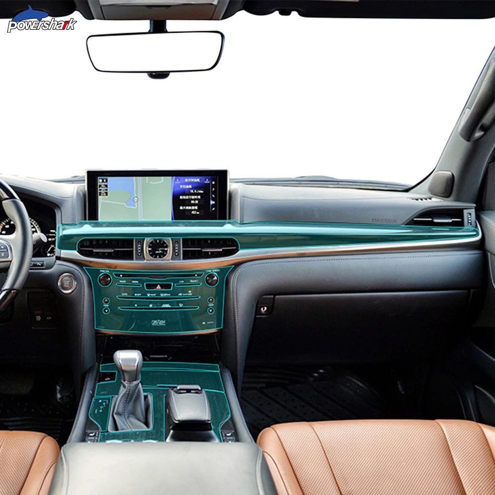 

Car Interior Central Console Gear Dashboard Self Healing TPU Transparent Protective Film For Lexus LX570 2016-2020 Accessories