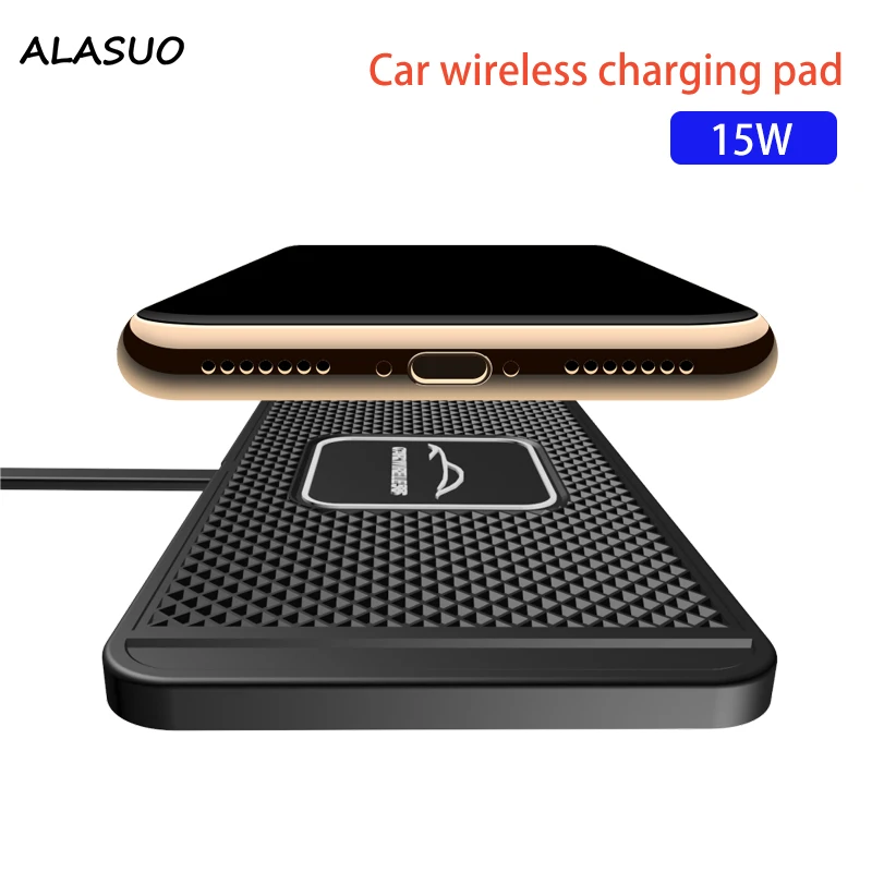 

Non-slip Silicone Car Fast Wireless Charger Pad Cradle Stand Dock 15W for Samsung S20 S10 iPhone 13 12 11 Pro Max Huawei Xiaomi