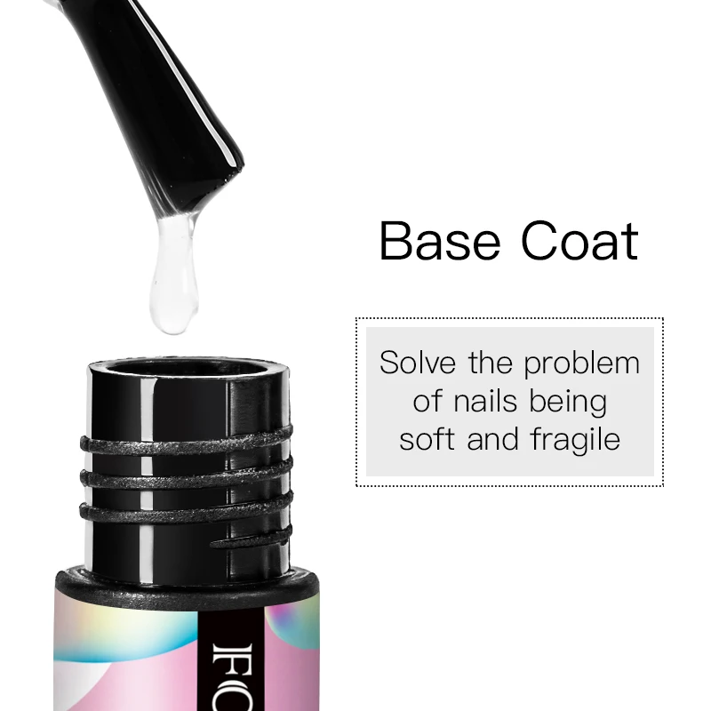 Четыре лилии 5 мл Базовое покрытие Гель лак для ногтей длительное впитывание УФ