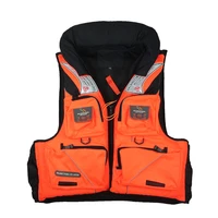 professional adult buoyancy swimming life jacket multi function fishing suit portable multi pocket outdoor floating life jacket