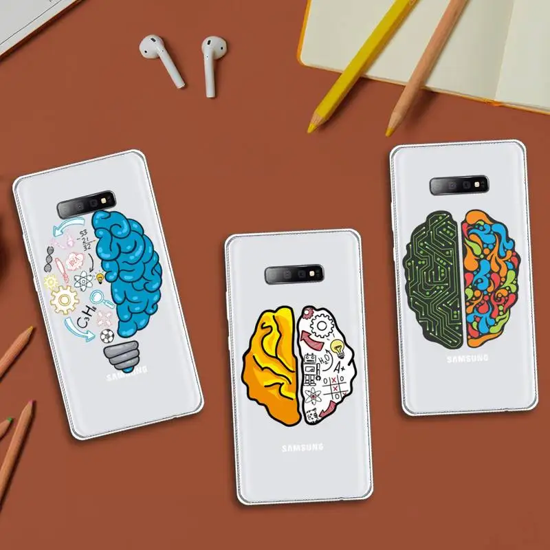 

Brain Test Puzzles Games pattern Phone Case Transparent For Samsung Galaxy S Note 8 9 11 20 10 Pro E LITE P Plus A81
