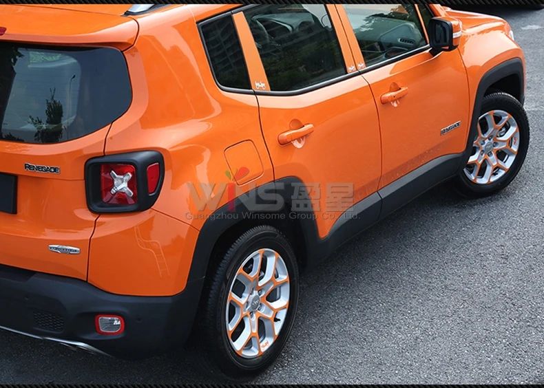 Для Jeep Renegade обод для ступицы колеса 3m Стикеры черного цвета для стильного дизайна автомобиля аксессуары