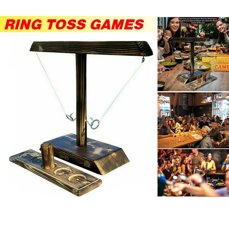 Горячая Распродажа крюк и кольцеброс игры для взрослых детей ручной работы