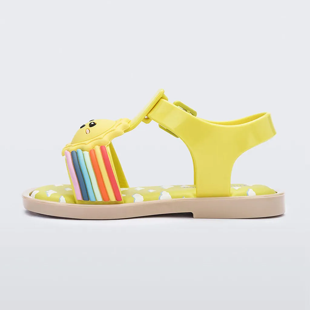 

Mini Mlsa 2021 Girl's Summer Sandals Rainbow Jelly Shoes Girl Cloudy Sun Cute Beach Shoes Kids Shoes