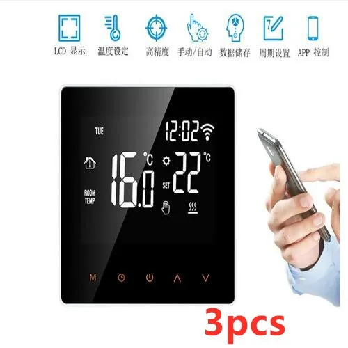 

Tuya Wifi Slimme Thermostaat Temperatuur Controller Voor Elektrische Vloerverwarming, Water/Gas Boiler Voice Werk Voor Google Th