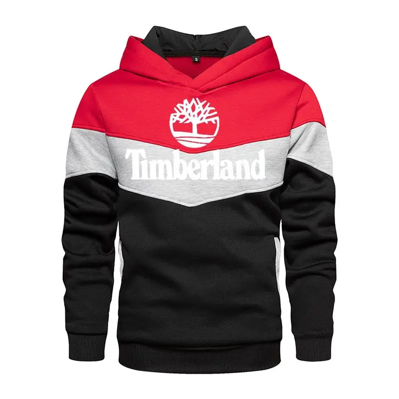 

Brand Hoodie Men's Sweatshirt Print Patchwork High Quality 2021 Fall Winter Sweatshirt Men's Hip Hop Hooded Streetwear Hoodie