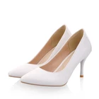 Туфли-лодочки женские на высоком каблуке, красные, розовые, белые, для офиса и вечеринки, большой размер 34, 48, 2021