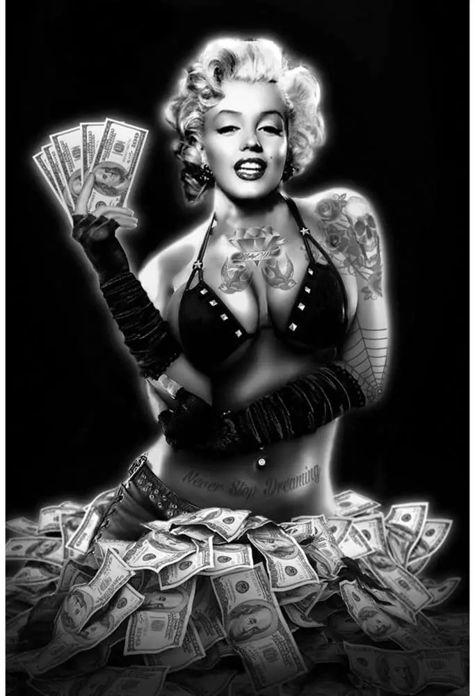 

Metal wall plateMarilyn Monroe Money Shot Poster
