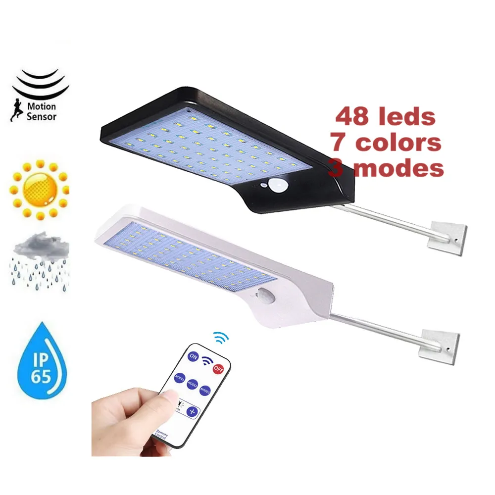 Дистанционный 36 светодиодный светильник на солнечной батарее открытый декор