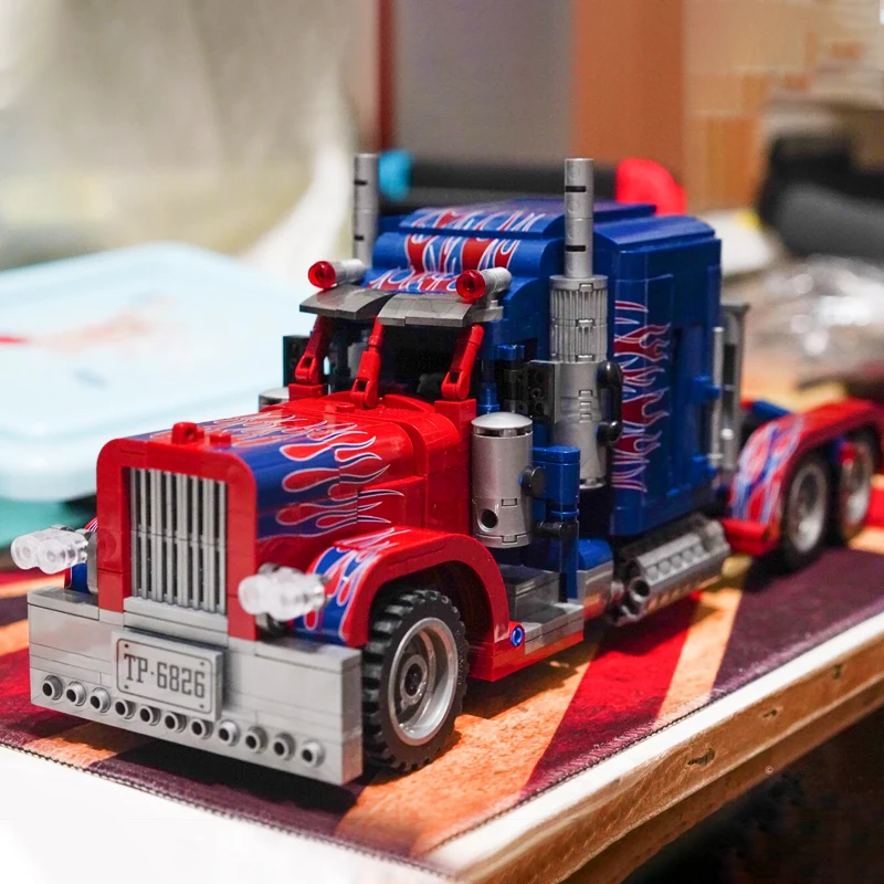 Креативные идеи строительные блоки 389 грузовиков оптимизированные Prime с