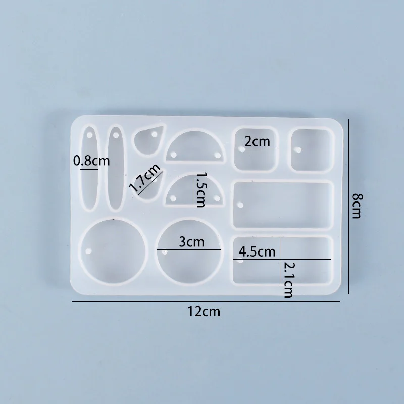 

3Pcs Earring Pendant Creative Handmade Pendant Decoration Diy Crystal Epoxy Silicone Mold