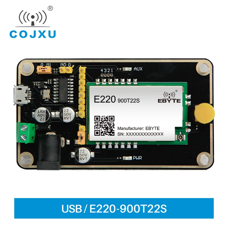 

Test Board LLCC68 LoRa Module 22dBm E220-900TBL-01 850~930MHz Test Kit USB Interface and Antenna UART Wireless Module