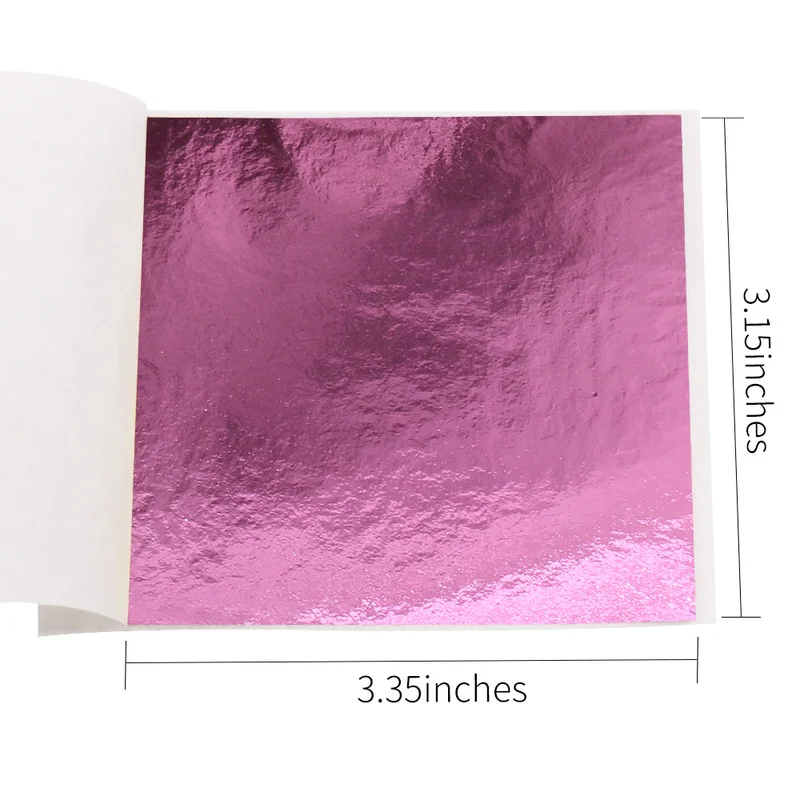 Персиковая имитация золотой фольги позолоченные листья блестящая бумага 8x8 5 см