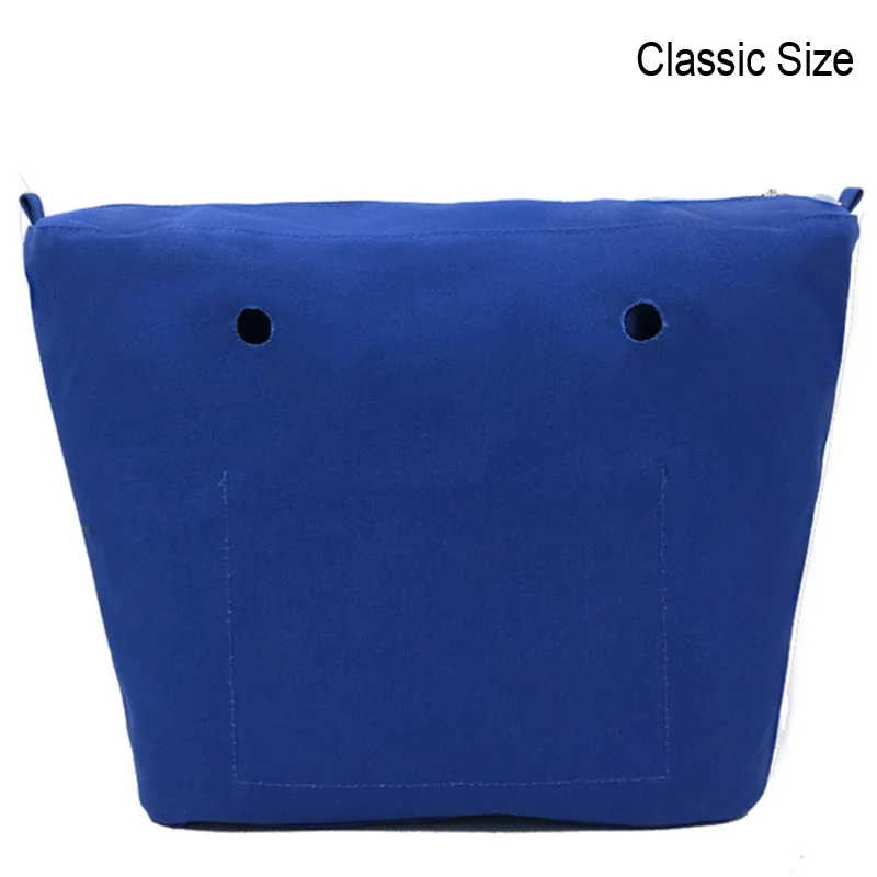 Classic Mini Size waterproof Solid Canvas Insert Inner Lining Insert Zipper Pocket for Obag O Bag handbag Silicone bag images - 6