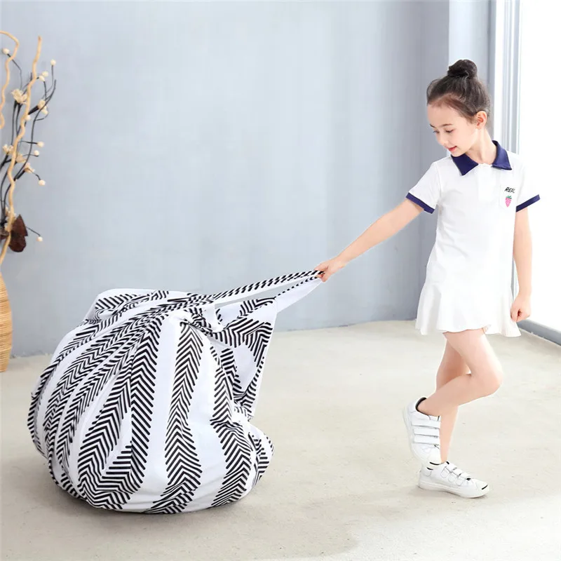 Stripe Huge INS Nordic Toy Storage Bag Newborn Baby In The Crib Infant Room Decor Photography Props Bedroom Decoration |