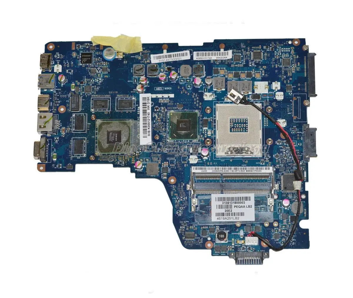 

Laptop Motherboard For Toshiba Satellite P750 P755 A665 PHQAA LA-6831P K000125710 HM65 DDR3 GT540/1GB GPU Mainboard