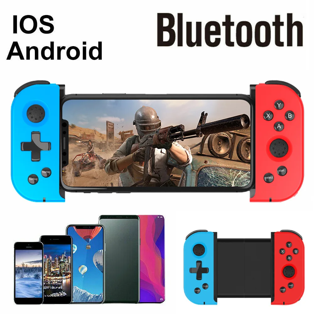 

X6Pro Telescopic Bluetooth Game Controller Wireless Gamepad Trigger Joystick For PUBG Mobile IOS Android Phone PC TV Box Joypad