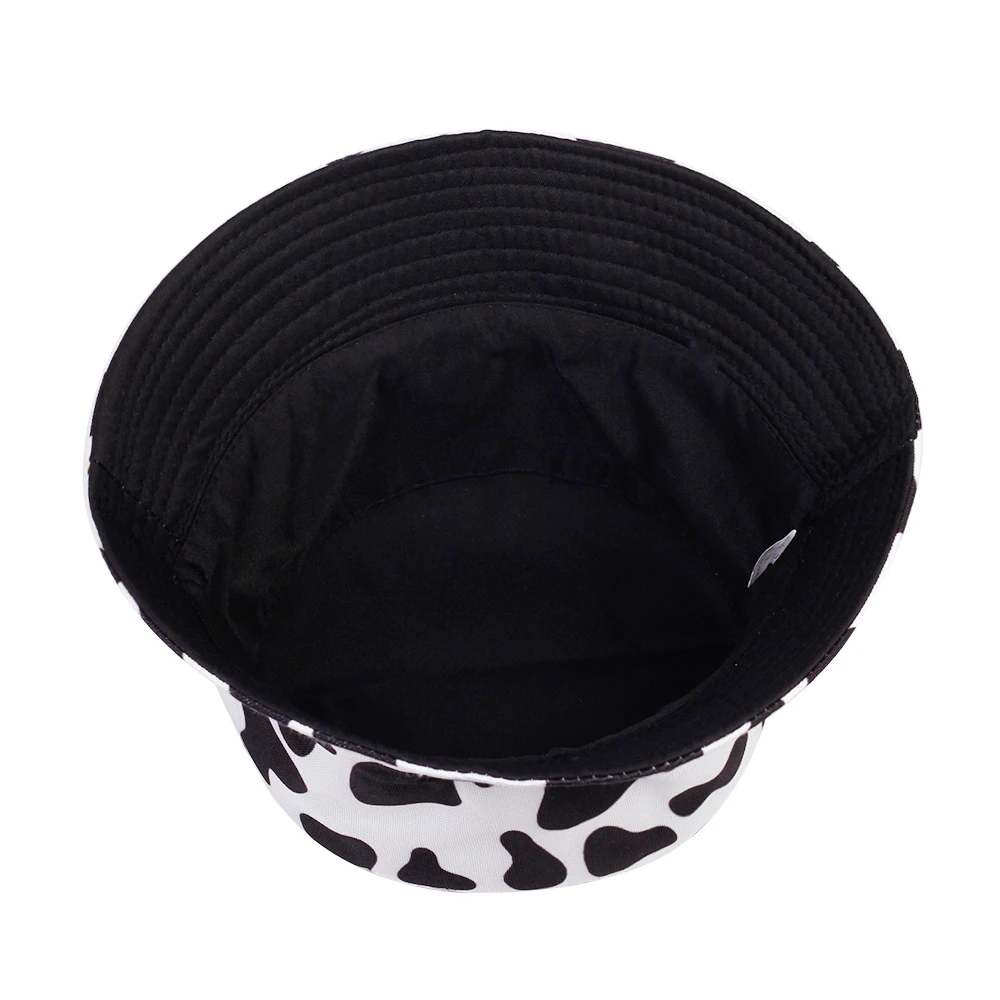 

Fashion summer cotton bucket hat dairy cow Striped print Fisherman Hats Hip Hop outdoor travel panama cap Sun caps for men Women