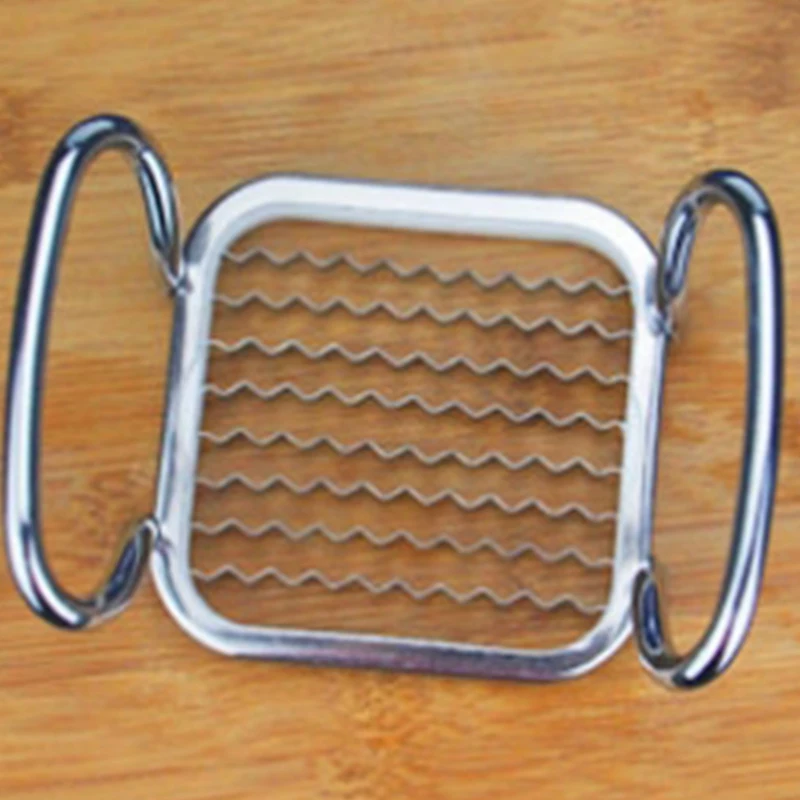 

Multifunctional Fruit Slicer Cutter Stainless Steel Potato French Fries Kitchen for Onion, Garlic, Cabbage